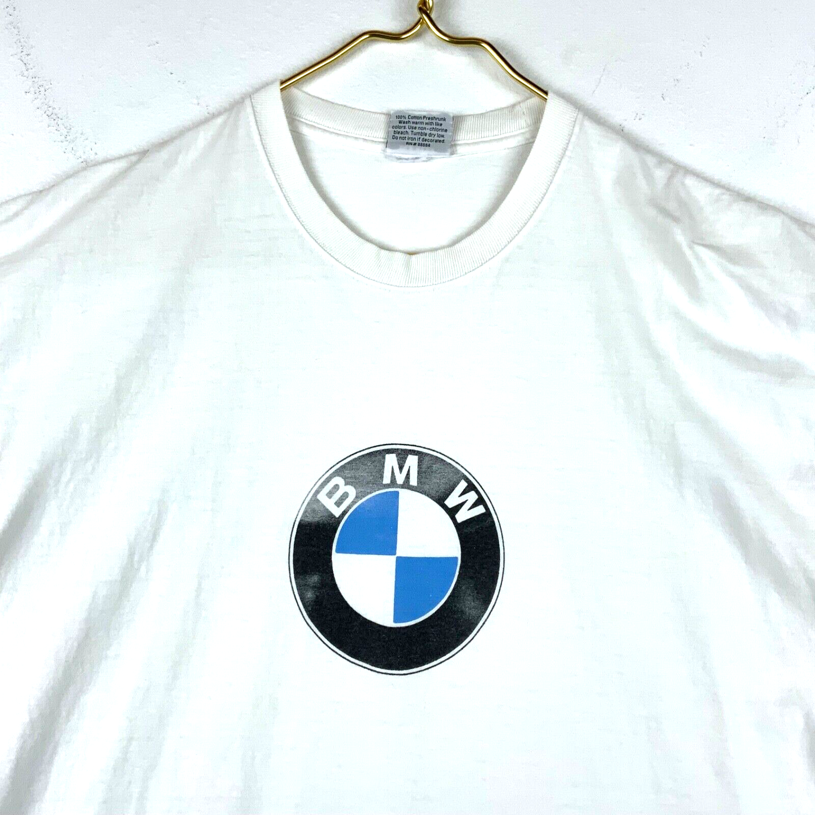 Vintage Bmw Lifestyle T-Shirt Size XL White Made In UsaのeBay公認