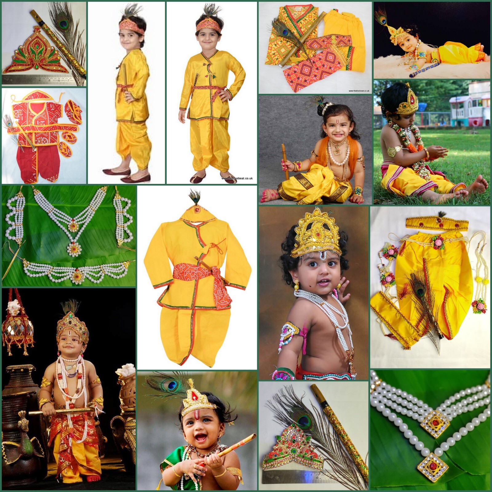 Kids children kanha KRISHNA fancy dress up COSTUME bal Gopal Kurta Dhoti Mukut eBay