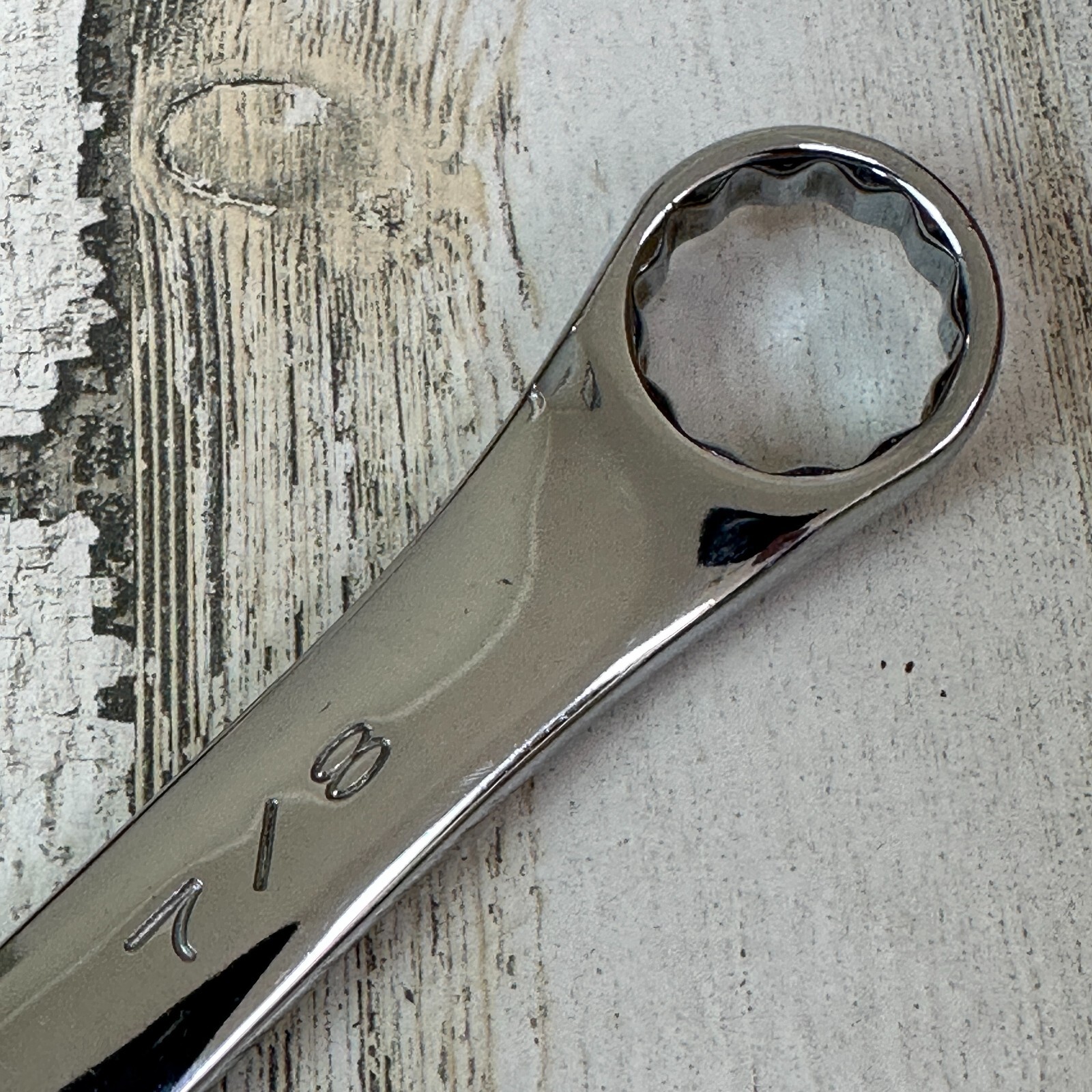 SK Professional Tools 88228 7/8" 12pt SuperKrome Fractional Combo Wrench USA