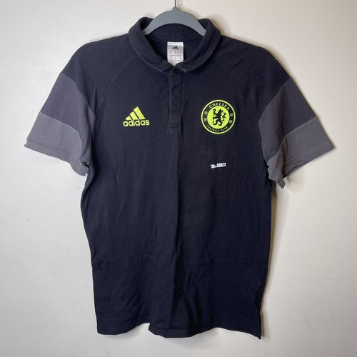 CHELSEA FC POLO T-SHIRT MEN MEDIUM FOOTBALL ADIDAS AP5646