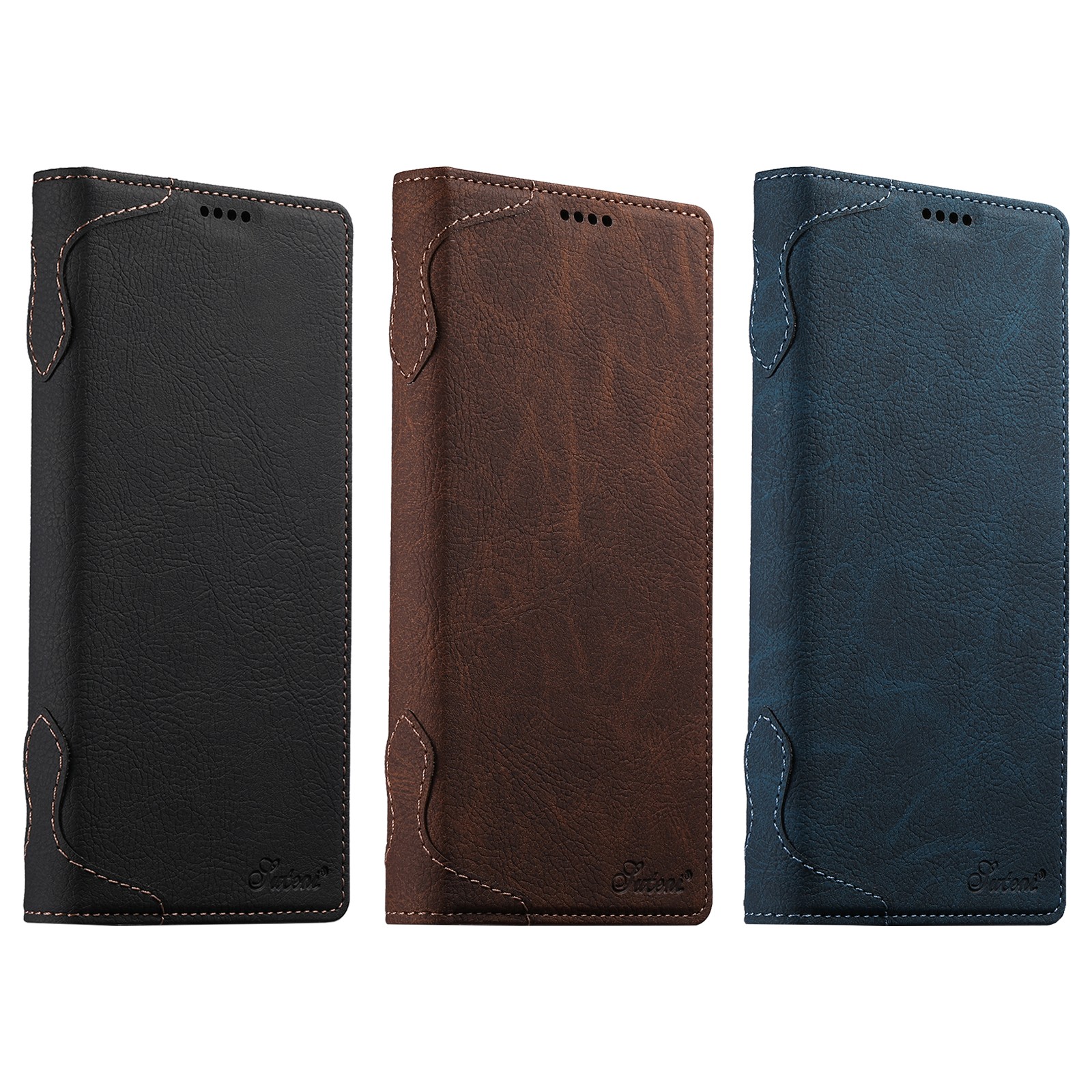 Durable Faux Leather Magnetic Phone Protective Case for Samsung Galaxy S25 Ultra