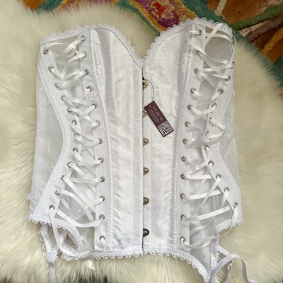 New! Adore Me White Corset