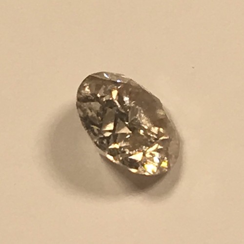 1/2 Carat .53 ct Loose Round Cut Brilliant Diamond I-1 clarity C3 Cognac Color