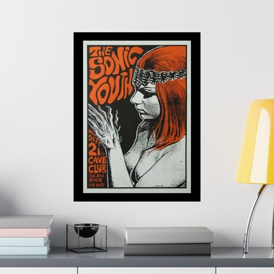 SONIC YOUTH - CAVE CLUB, Matte Vertical CONCERT SERIES Posters