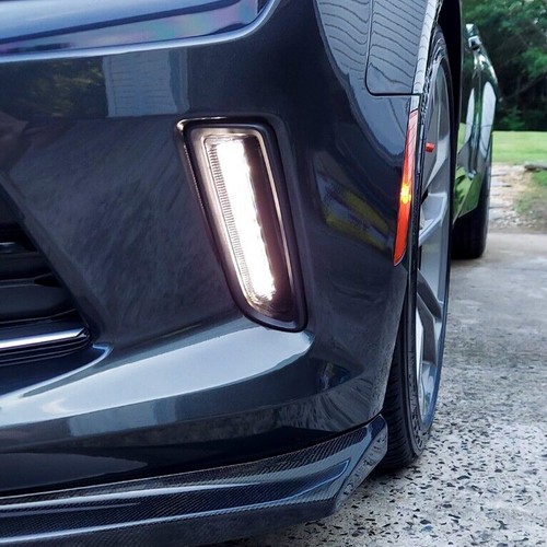 KUAFU Front Bumper DRL Fog Lights Lamps Left & Right For Chevy Camaro ZL1 16-23