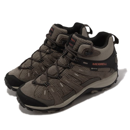 

Merrell Alverstone 2 Mid GTX Gore-Tex Boulder Brown Мужские походы на открытом воздухе J036917, Коричневый, Alverstone 2 Mid Gtx