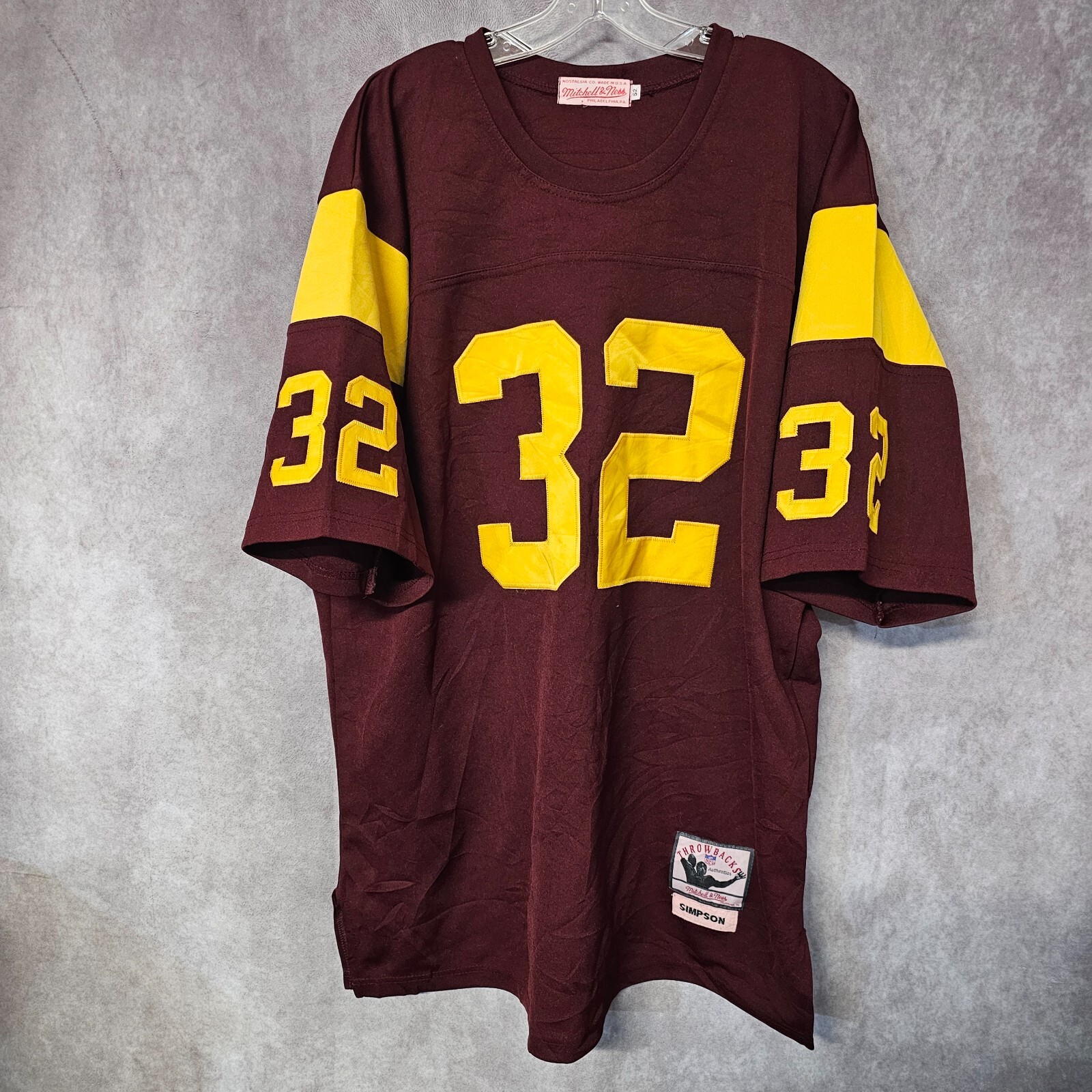 Vintage Mitchell & Ness USC Trojans OJ SIMPSON 32 Throwback