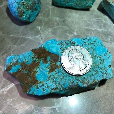 Kingman Arizona Turquoise Rough - 1/2 Pound Lots - Very High Quality