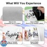 Black Permanent Vinyl - Glossy Black Adhesive Vinyl Roll for All Cutting Machine, Permanent Outdoor 12