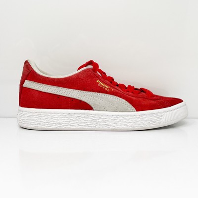 Puma Boys Suede Classic XXI 380561-02 Красная повседневная обувь Кроссовки Размер 2.5C