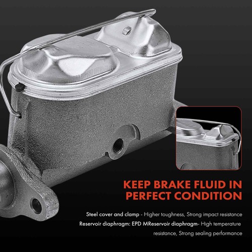 Brake Master Cylinder Replacement M56193 - Fits 1970-1976 AMC Javelin, Gremlin, AMX & Jeep CJ5, CJ7, DJ5 (Many Models)