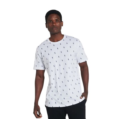 Polo Ralph Lauren All Over Pony Print Logo T-Shirt Men's Size Large Enzyme