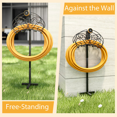 Freestanding Water Hose Stand Detachable Metal Hose Holder Garden Hose Holder