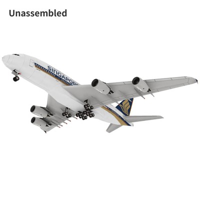 1/120 A380 Singapore Airline Civil Airliner Paper Plane Aircraft Unassembled P