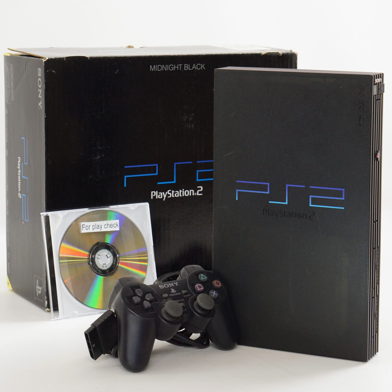 Playstation 2 Midnight Black Console Boxed SCPH-50000 Tested Playstation 2 Midnight Black Console Boxed SCPH-50000 Tested