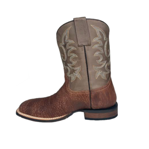 Pre-owned Roper Stetson® Men's Obadiah Brown Square Toe Boots 12-020-8911-3844