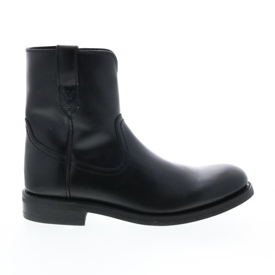 Мужские черные кожаные повседневные модельные ботинки Wolverine Blvd Pull-On Zip Boot 7