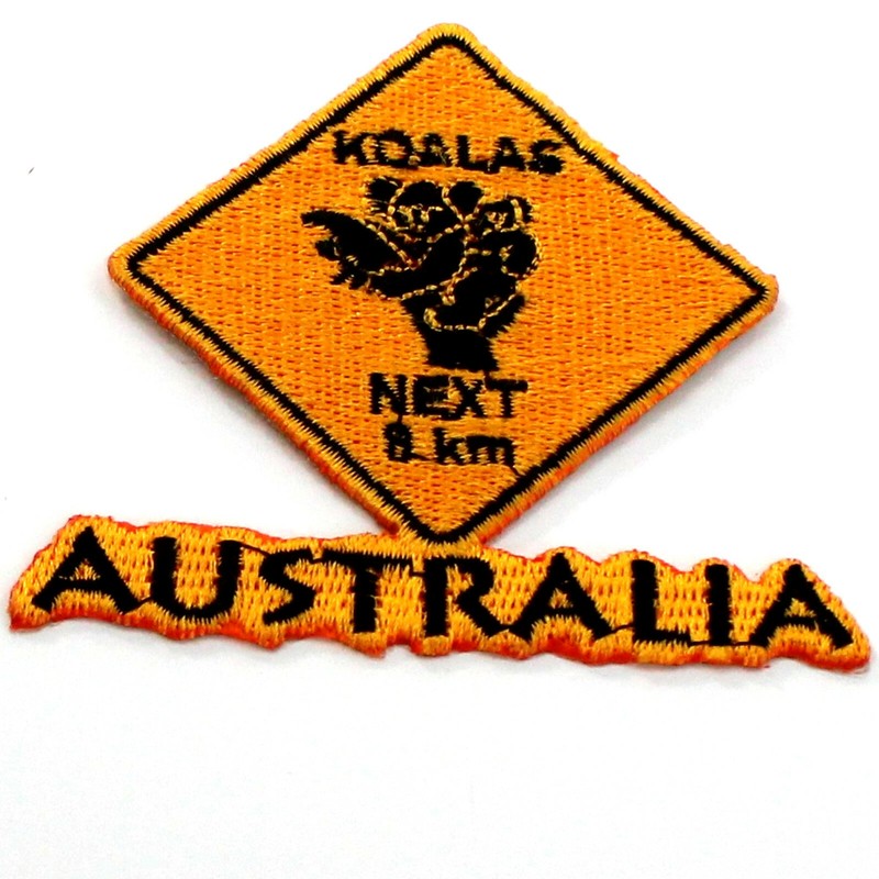 Australia Koala Road Sign Australian Souvenir Iron Sew Stitch On