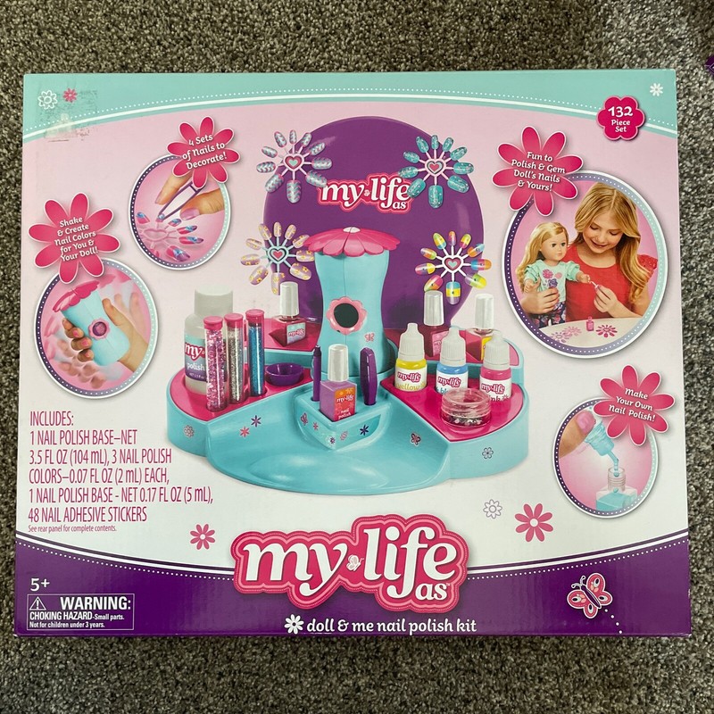 My Life As Doll Nail Polish Kit 132 Pieces Stickers
