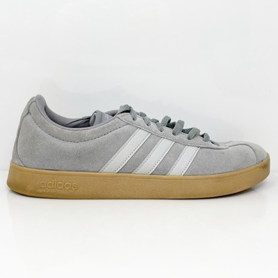 

Adidas Mens VL Court 2.0 DA9875 Серые повседневные кроссовки, размер 9, Серый, VL Court 2.0
