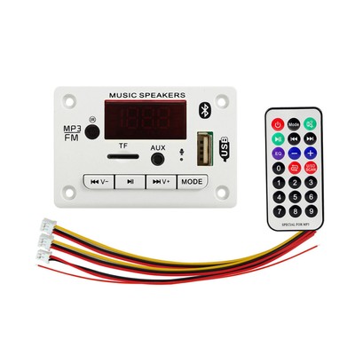 NEW 12V Bluetooth 5.0 USB AUX TF FM Car Audio Digital Decoder Board Module