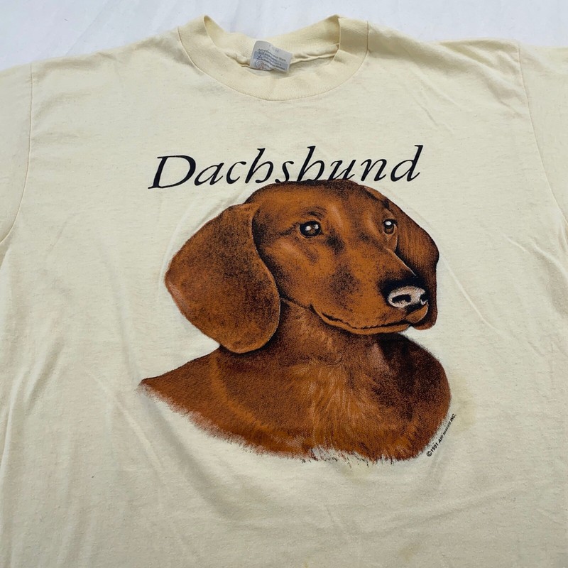トップス 90s henryneck long t-shirt dog fullprint 90s henryneck long t-shirt dog fullprint