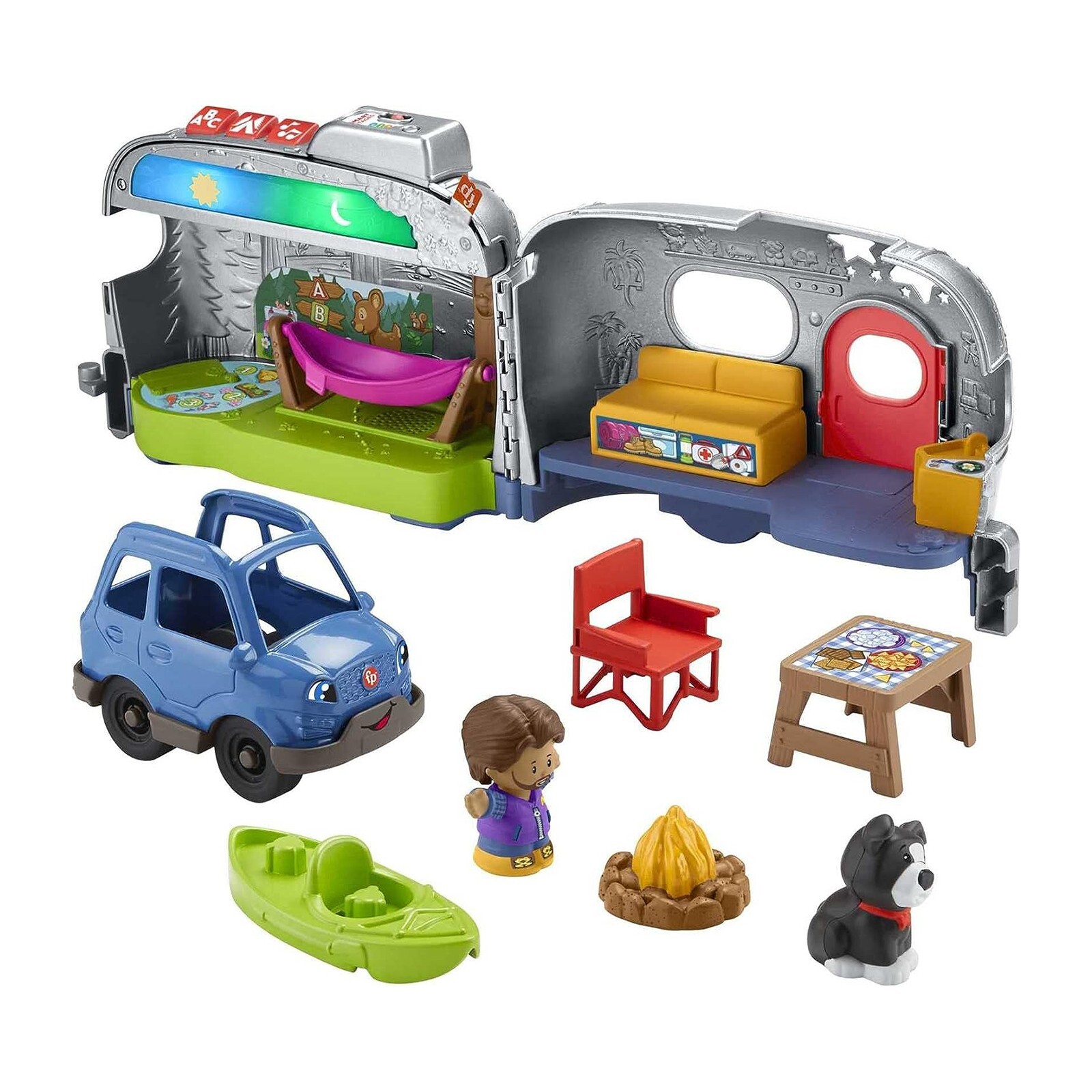 Новый обучающий набор для кемпинга Fisher Price Little People Light Up В НАЛИЧИИ НА СКЛАДЕ