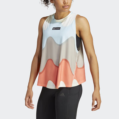 

Женская майка для бега adidas x Marimekko Run Icons с 3 полосками и логотипом