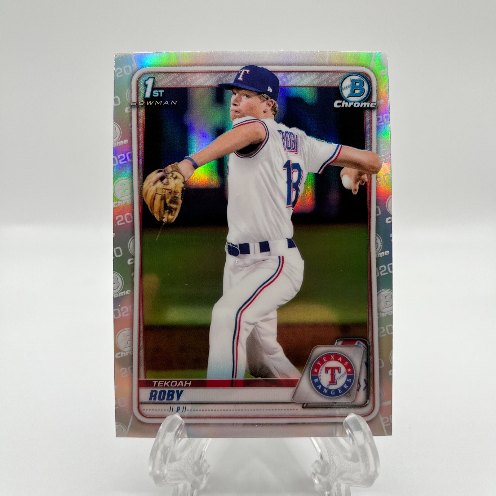 Robbyです 2020 Bowman Chrome Draft #BD-76 Tekoah Roby Refractor Texas