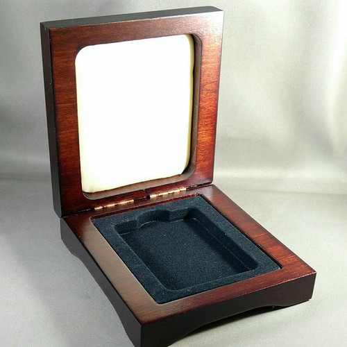 1 Slab Coin Display Box Mahogany Wood Case Fits PCGS Graded SlabのeBay