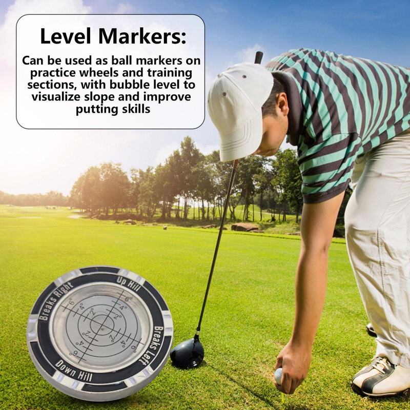 Slope Meter Small Golf Ball Marker Spirit Level High Precision Double Sided