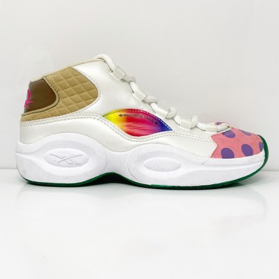 

Баскетбольные кроссовки Reebok Boys Candy Land Question Mid GZ0082, размер 3, Белый, Candy Land Question Mid