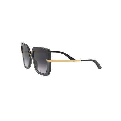 Pre-owned Dolce & Gabbana Dolce And Gabbana Dg4373 32468g Top Black Dg4373 Square Sunglasses Lens Categor In Gray