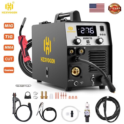 250A 220V 5 IN 1 MIG TIG MMA CUT Welder Air Plasma Cutter Gas/Gasless MIG Welder