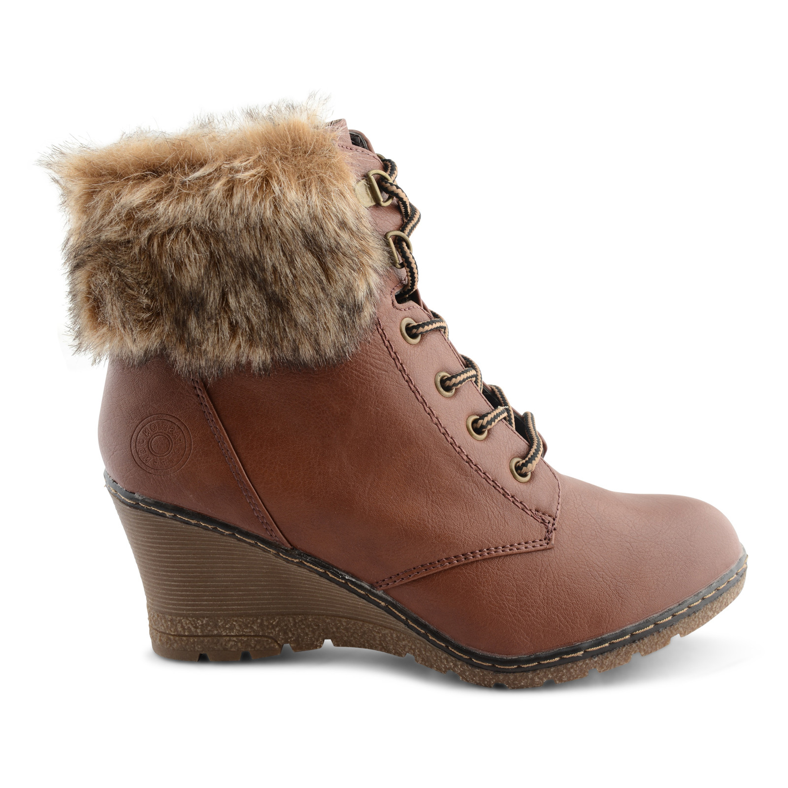 fur lined womens ankle boots