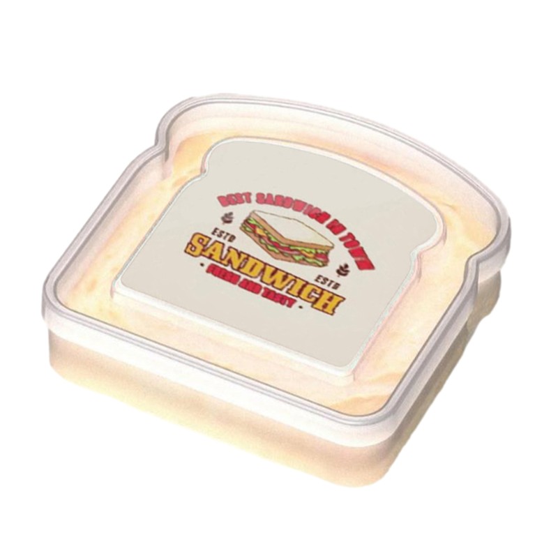 Portable Sandwich Box Children Kids Plastic Snack Lunch Box Food Box w/ Lid