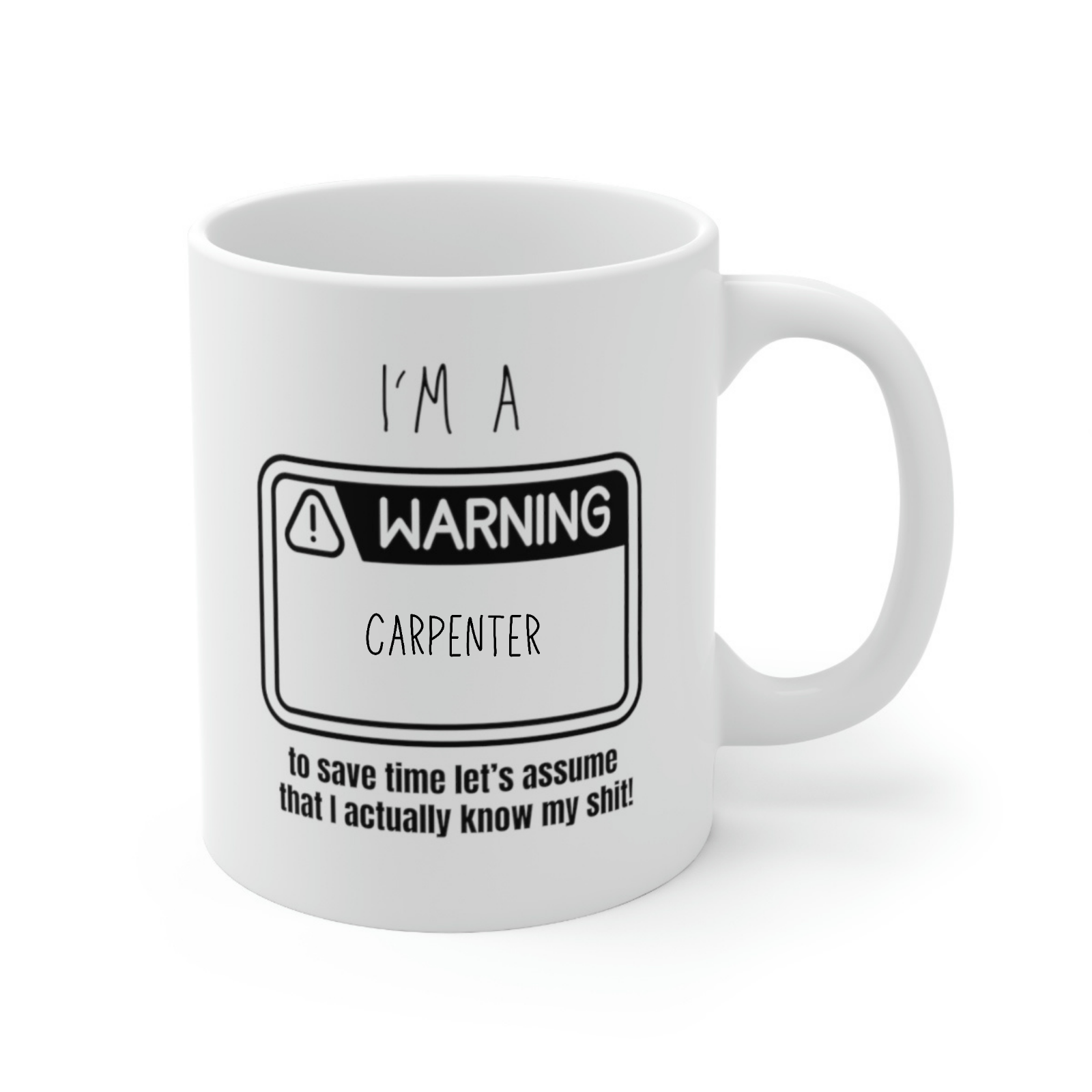 Carpenter novelty mug birthday present for Carpenter gift for friend