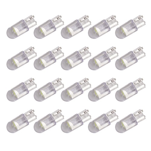 20X T10 194 168 W5W 2825 COB LED License Plate Interior Light Bulbs 6000K White