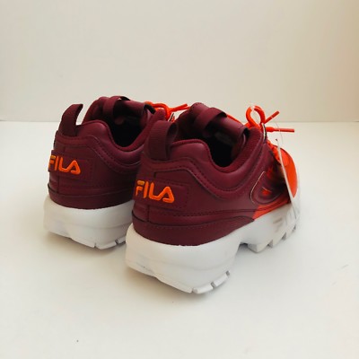 burgundy fila disruptor