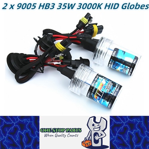 2 x 9005 HB3 35w HID XENON globes 3000k Super Bright Quality HID Bulbs 35w 2pcs