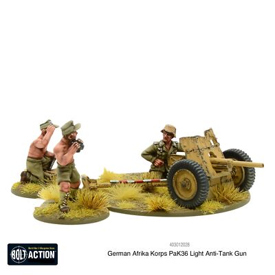 Легкое противотанковое ружье Bolt Action Afrika Korps Pak 36 от Warlord Games WLG 403012028
