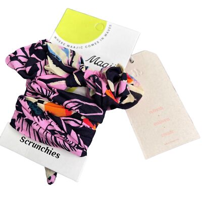 Maaji Loungewear Scrunchies Hair Bands 2 Piece NWT Handbag Scarf