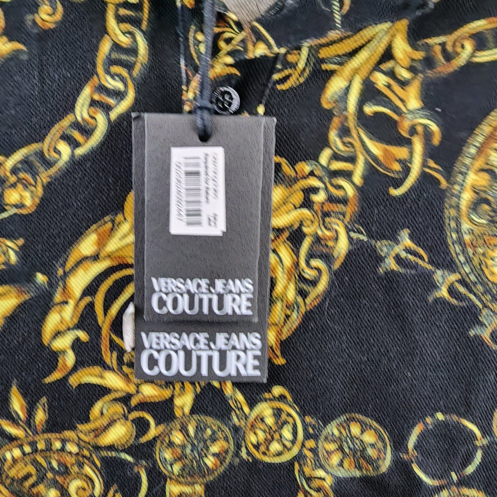 VERSACE⭐︎バロックプリントポロシャツ Versace Jeans Couture Regalia Baroque Print Slim Fit Polo