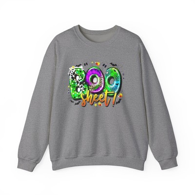 Unisex Heavy Blend Crewneck Sweatshirt Halloween boo sheet wife husband mom dad 