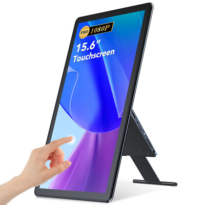 Touchscreen 15.6'' 1080P Portable Monitor FHD w/Rotating Bracket For SAMSUNG DEX