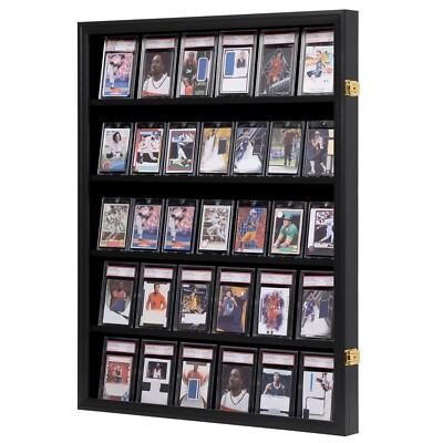VERANI Baseball Card Display Case - 35 Graded Sports Card Display Frame - Hol...