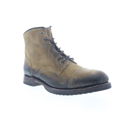 frye logan cap toe suede
