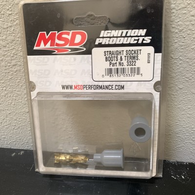 MSD Straight Socket Boots And Terminal PN 3322 New