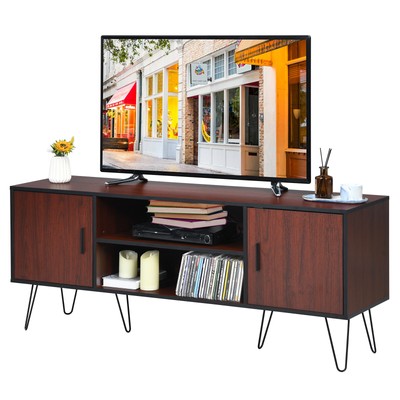 For Tvs Up To 65" Flat Media Console W/ 2 Cable Holes