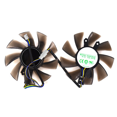 2pcs/set 75mm GA82S2H for GALAX GTX 1060 P106-100 6GB Graphics Video Card Fan